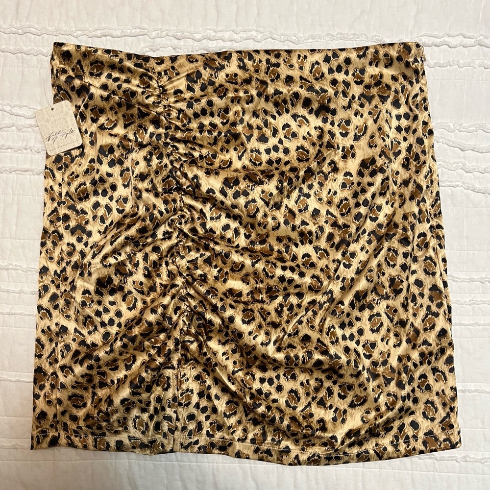 Free People Leopard Skirt